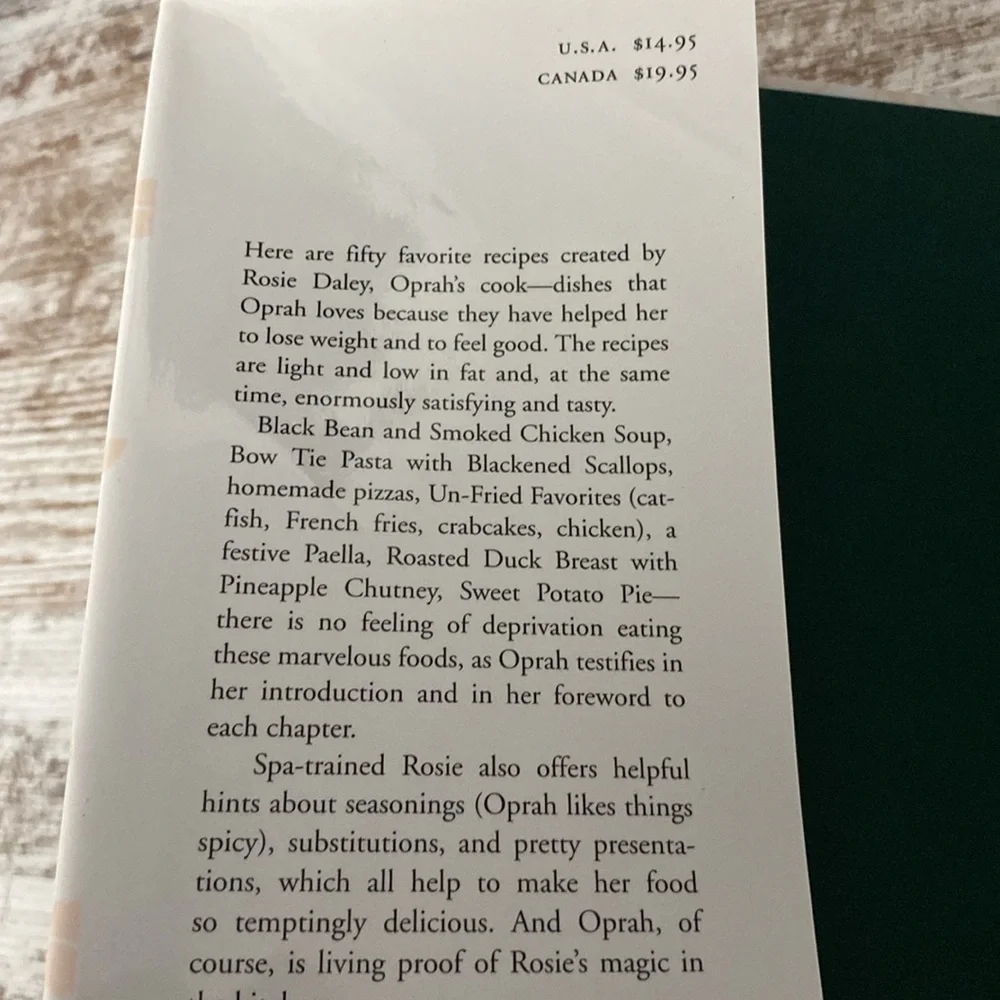 In The Kitchen With Rosie Oprah’s Favorite Recipes (Hardcover 1994)